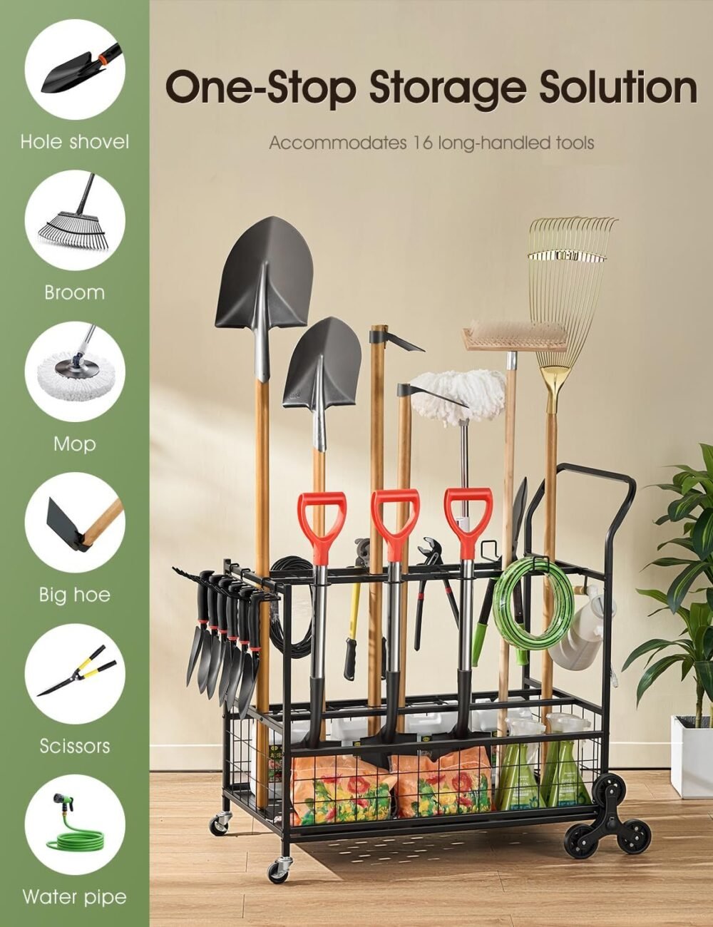 Garden Tool Storage Cart - Image 2